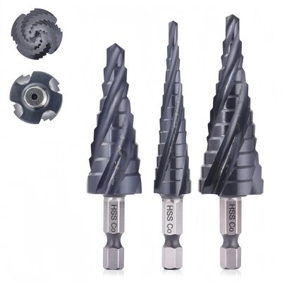 kaufen 4   12MM Spirale Flöte Schritt Bohrer Bit Kobalt M35 Stahl für Edelstahl und Aluminium online manufacture