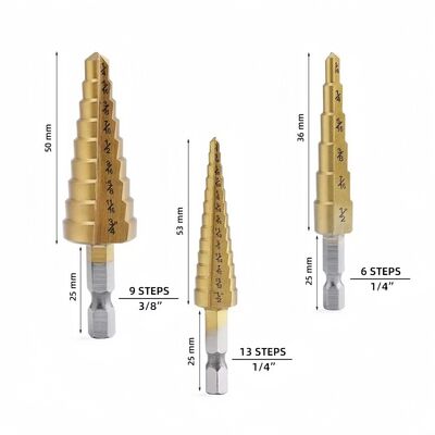 kupować HSS Spiral Drill Bit TiN powlekany 3 Flat Shank dla tworzyw sztucznych online manufacture