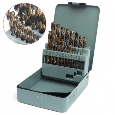 Mua M35 Cobalt HSS Drill Bit Kit (21pcs) 135 ° Điểm chia, Kích thước phân số với vỏ chỉ số online manufacture