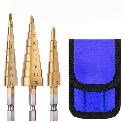 comprar Conjunto de brocas métricas de 3 piezas 4 - 12MM 20MM 30mm revestidas con TiN online manufacture