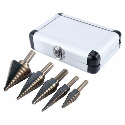 acheter 5 pièces Hss trous ont vu Kit Oxyde d'or noir HSS Cobalt Forage pour l'acier trempé online manufacture
