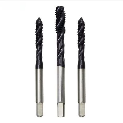 acheter Des robinets industriels TiCN couverts en bleu et gris HSSE-PM & M35 35° Helix 6H pour l'acier durci online manufacture