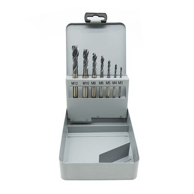 kopen Premium 7-stuk TiCN gecoate spiraal fluit kraan set DIN 371/376 HSS-E M35 online manufacture