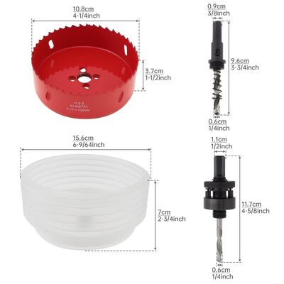 kaufen 4-1/4in Bi-Metall 20mm Schnittmaschinen für Schnittsägen 108mm Schnittsäge M3 M42 online manufacture