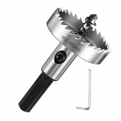 Buy 50mm Hss Hole Saw Cutter  63 HRC W4Mo3Cr4V High Speed Steel Saw Drill Bit online manufacture