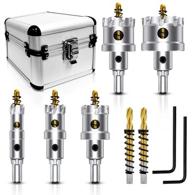 kaufen Professionelles 7-teiliges TCT-Alloy-Lochsägen-Set. 16mm-45mm Wolframkarbid-Satz für Edelstahl online manufacture