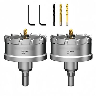 주문 76mm TCT 보어 비트 25mm 절단 깊이 고 정밀 산업 제조 online manufacture