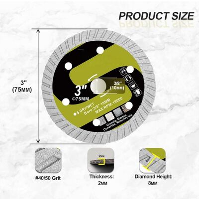 Mua 76mm bê tông & Brick Saw Blade. online manufacture