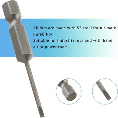 Beli Industrial 50mm SL1.6 Slotted Impact Bit. Berat 8mm Flathead Power Bit online manufacture